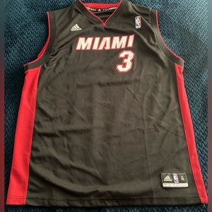 NBA Adidas Miami Heat Dwayne Wade Basketball Jersey - Youth XL